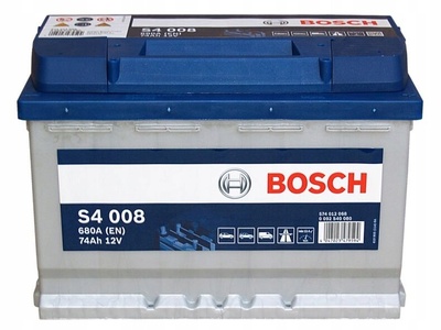 0092S40080 аккумулятор bosch s4 74 ах 680 а s4008