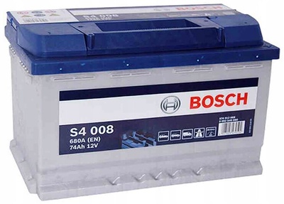 0092S40080 аккумулятор bosch 12v 74ah 680a s4 оригинал