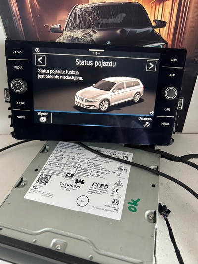 3G5035820 volkswagen arteon passat b8 навигация mib3 dab мультимедиа
