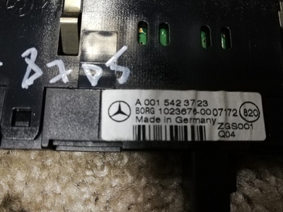 A0015423723 Дисплей парктроников Мерседес (87D5) MERCEDES BENZ M-Class|GL-Class|R-Class W164|X164|W251 2007
