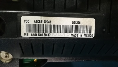 A1645405847 Панель щиток приборов мерседес МЛ ГЛ ML GL 164 Дизель (87D5) MERCEDES BENZ M-Class|GL-Class|R-Class W164|X164|W251 2007 ,A2519006100