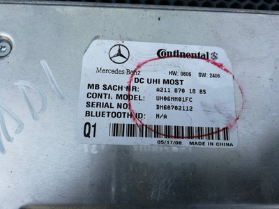 A2118701885 Блок управления телефоном мерседес ML 164 (98D1) MERCEDES BENZ M-Class|GL-Class W164|X164 2008