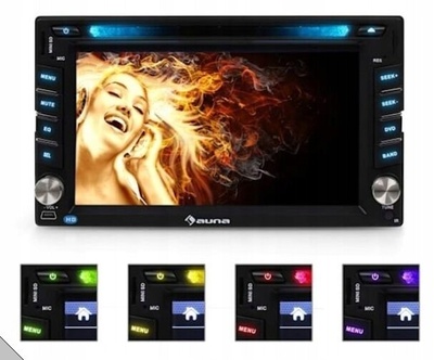 Радио автомобильные auna mvd - 480 bt usb 2 - din r23991