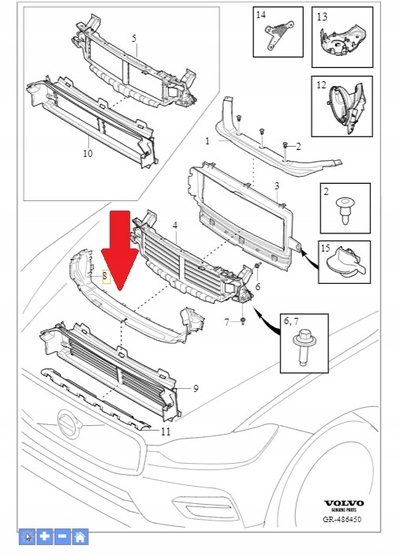 31455212 уплотнитель volvo xc60 18 - oe