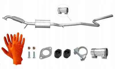 08.674 форд fusion 1.6i 16v 74kw от 2002r. глушитель центральная
