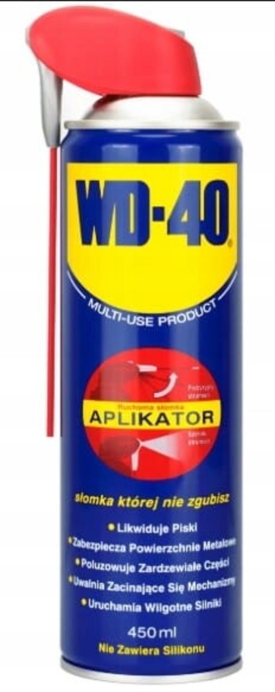 Wd - 40 odrdzewiacz preparat penetrujący в sprayu с aplikatorem smaruje 450ml