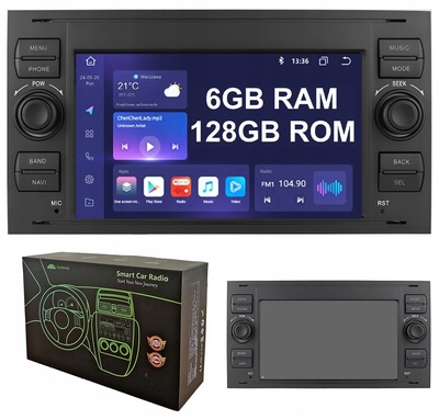 Радио 2din android для форд kuga mk1 фиеста focus mondeo 6 / 128gb dsp carplay