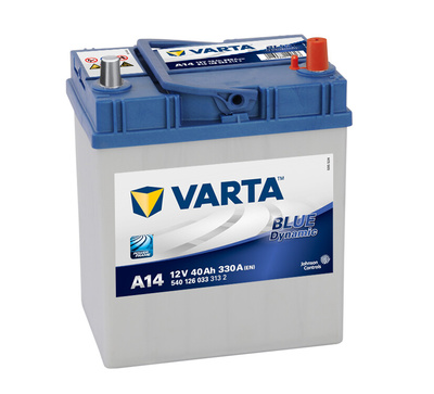 5401260333132 аккумулятор varta blue dynamic 40ah , 330a , a14