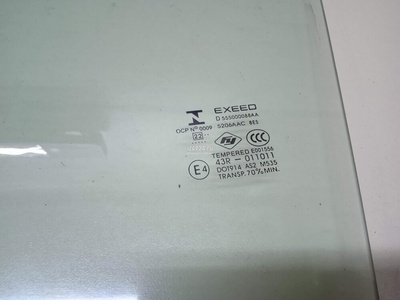 555000088AA Стекло двери задней левой Chery Exceed TXL 2020