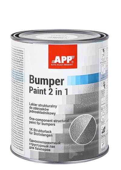Лак для бамперов plastikowych приложение bumper paint 1l пуска чёрный