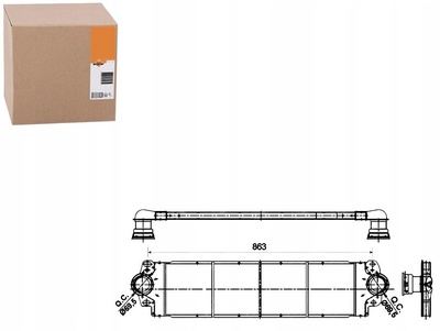 30354 интеркулер volkswagen t5 1 , 9 - 2 , 5tdi 03 - nrf