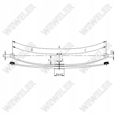F011T430ZA75 листовая iveco , o.e . 504087350