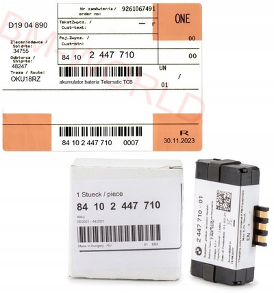 84102447710F90 bmw аккумулятор аккумулятор telematic tcb 9361678 f90