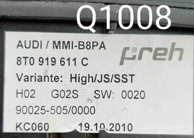8T0919611C Джойстик управления мультимедиа Audi A4 B8 (2007—2012) 2010