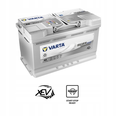 580901080D852 varta , agm a6 старт стоп 80ah , 800a f21 / xev - a6
