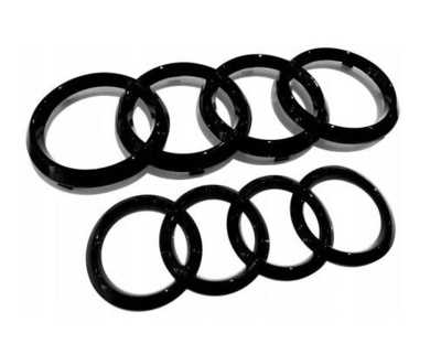Эмблемы audi черные комплект a6 c7 , q3 , q5