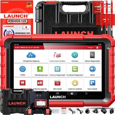 Launch x431 pros elite j . польский 2 года aktualizacji тестер диагностический