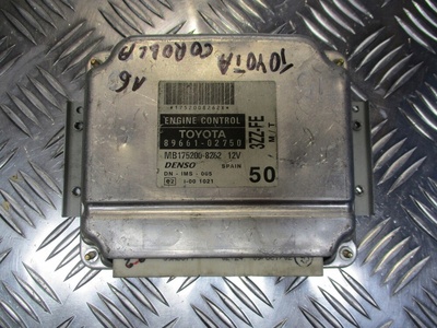 8966102750 блок управления двигателя toyota corolla e12 1.6 vvti 89661 - 02750