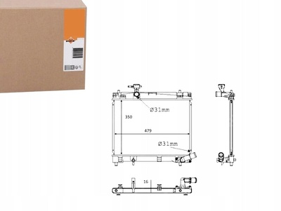 NRF58384 радиатор двигателя nrf 164000y060 1640047100 164004