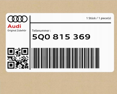 5Q0815369INTRAD шланг жидкости охлаждения audi a3 q2 rs3