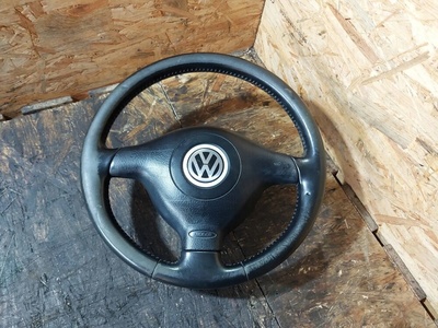 1J0419091AE руль трехспицевый кожа volkswagen passat b5 гольф iv