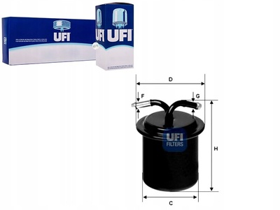 UFI31.541.00 ufi фильтр топлива 25175541 42072aa011 42072pa010 al