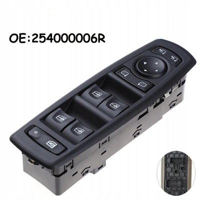 254000006R window mirror master switch control button for renault fluence