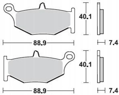 924SM1 braking колодки тормозной задняя suzuki b - king 1300