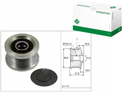 535023210 генератор - муфта jednokierunkowe schaeffler ina 535 0232 10