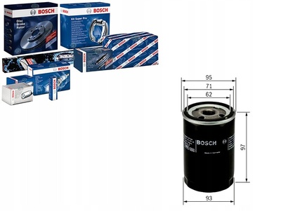 0986452003 bosch 0 986 452 003 фильтр масляный