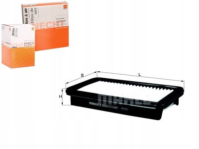KNELX2833 lx2833 knecht фильтр воздушный [] 226x127x34