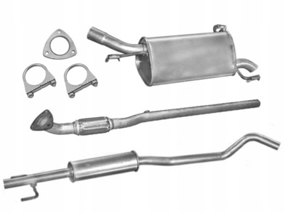 GC17.543 opel corsa c 1.2 1.4 два глушители трубки уплотнитель obejmy