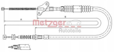 17.2722 metzger крючок , тормоз стояночный