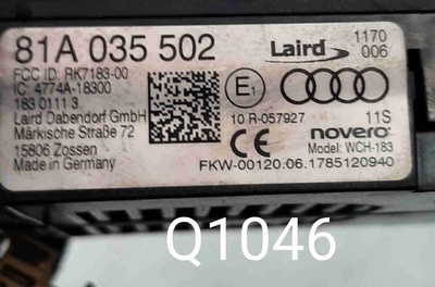81A035502 Беспроводное зарядное устройство Audi A3 8V рестайлинг (2016—2020) 2017