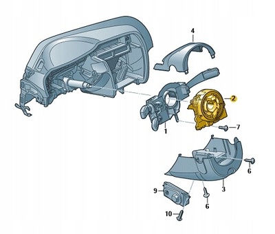 4H0953568K клокспринг катушка подушки audi a8 d4 a6 a7