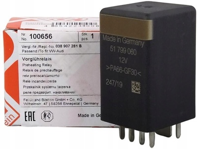 100656 реле , системы обогрева предварительной febi bilstein