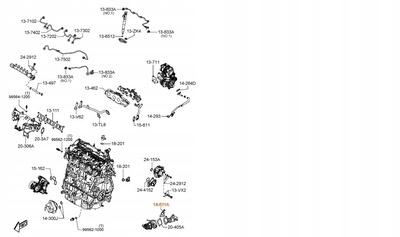 SH0114611 уплотнитель трубки системы рециркуляции ог mazda 2 , 2 skyactiv - d