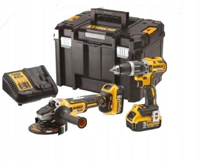 Dewalt комплект elektronarzędzi комбо 18v dck2080p2t 2x5ah аккумулятор