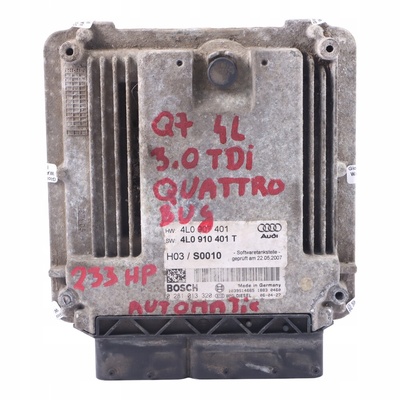 4L0910401T audi q7 4l 3.0 tdi буг 233hp блок управления двигателя экю