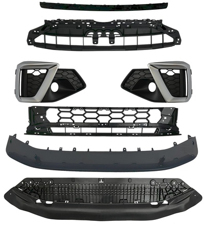 8W0807801 решётка бампера спойлер накладка audi a4 b9 s - line рестайлинг 19 - 24r комплект 8w 8w