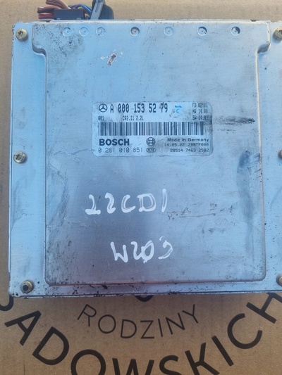 A00015352790888 блок управления двигателя мерседес w203 2 , 2 cdi a0001535279 0281010851