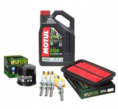 Motul 5100 10w40 4t 4l оригинал 4× свеча зажигания ngk cr8ek