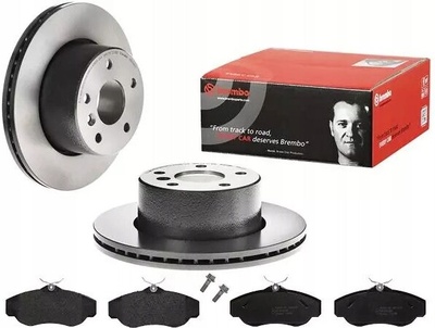 09.A229.11 2× brembo диск тормозной p44008 / bre колодки колодок . land rover discovery ii brembo
