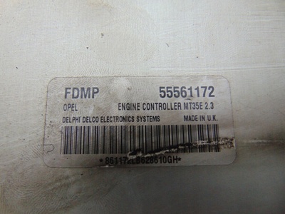 55561172 блок управления двигателя opel astra h 1.6 16v fdmp zafira b
