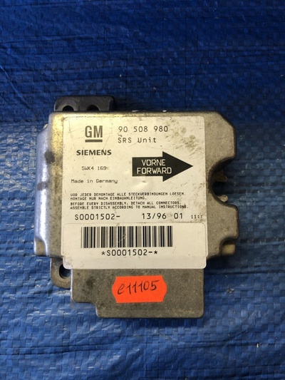 90508980 Блок управления AIR BAG Opel Vectra B (1995—2000) 36 38 1997