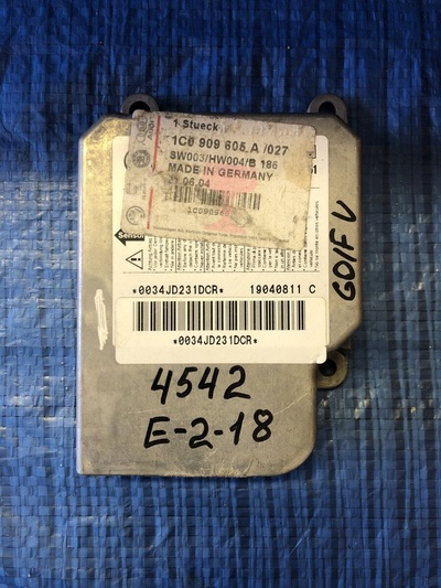 1C0909605A Блок управления AIR BAG Volkswagen Golf Mk5 (2003—2009) 5M1 2005