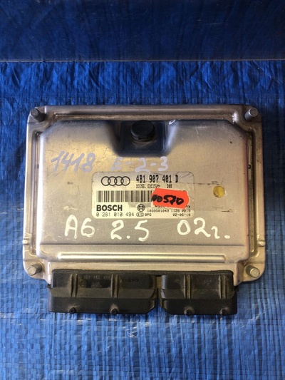 4B1907401D Блок управления двигателем Audi A6 C5 рестайлинг (2001—2004) 4B2 4B4 C5 2002