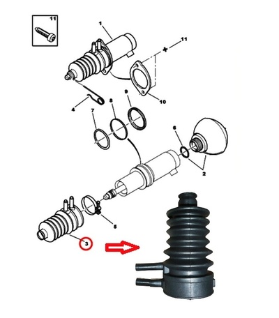 527264 крышка привода подвески задняя citroen c5