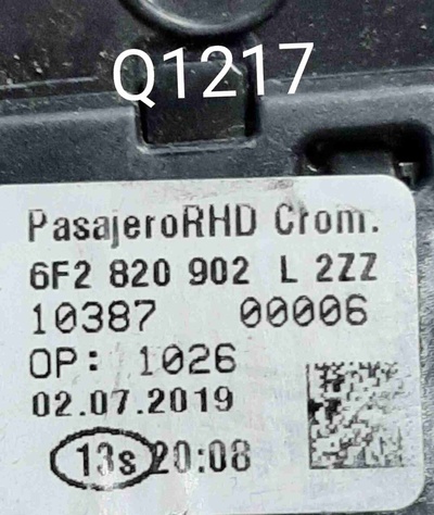 6F2820902L Дефлектор обдува салона Seat Ibiza V (2017—2021) 2019
