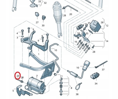 4E0616707 audi трубки провода воздушный pneumatycznej регулирования подвески